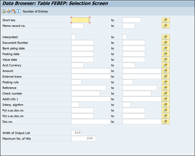 FEBEP Table field details