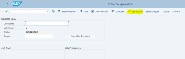 SM36 - Backgound job schedule transaction code