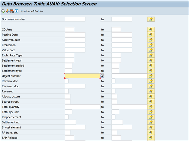 AUAK Table in SAP